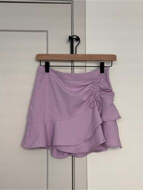 American Threads Lilac Ruffle Skort with Side Tie